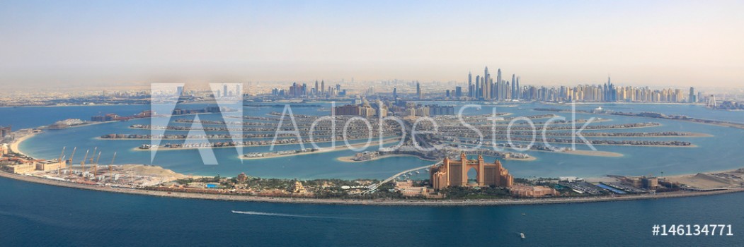 Bild på Dubai The Palm Jumeirah Palme Insel Atlantis Hotel Panorama Marina Luftaufnahme Luftbild